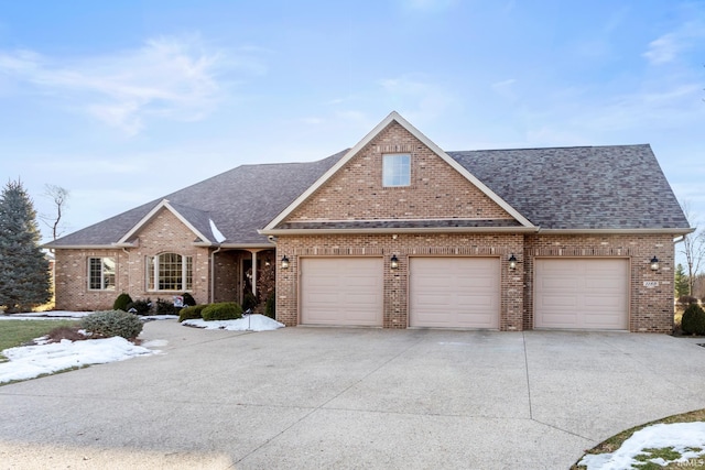 view of front of house featuring a garage