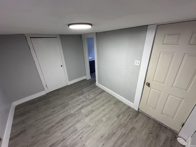 interior space featuring light wood-type flooring