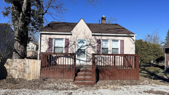 view of bungalow-style home