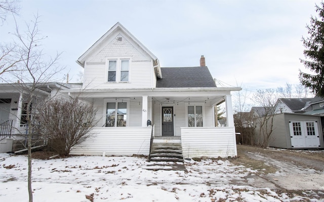 view of front of home with a porch