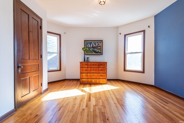 entrance foyer featuring light wood-type flooring