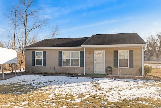 view of front of home