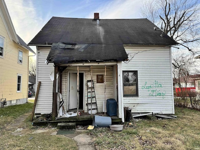 view of rear view of property