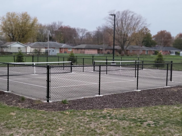 view of tennis court