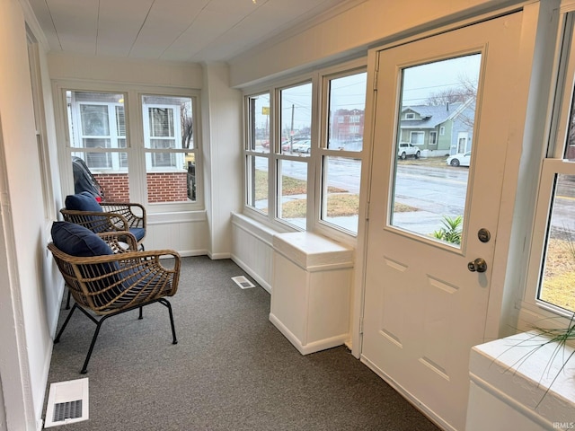 view of sunroom