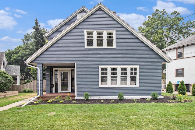 view of front of house with a front yard