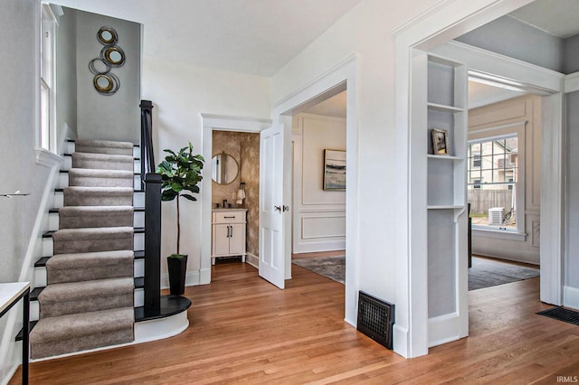 interior space featuring hardwood / wood-style flooring