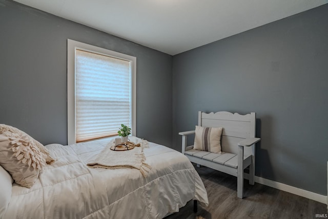 bedroom featuring wood-type flooring