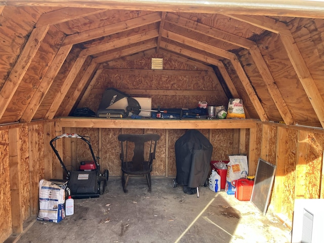 view of storage room