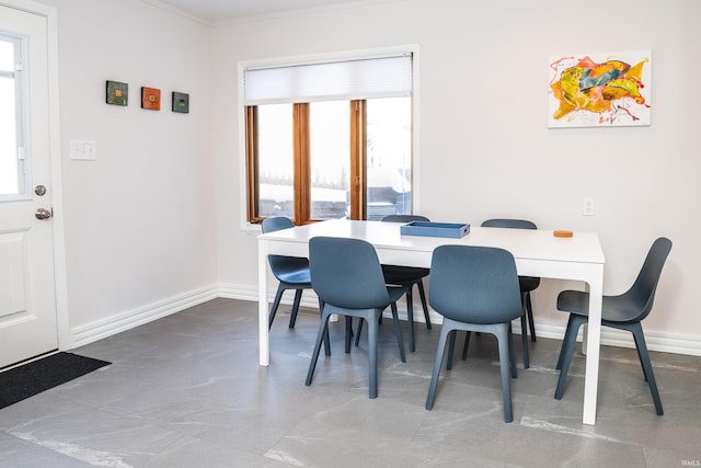 view of dining room