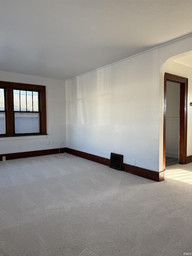 view of carpeted empty room