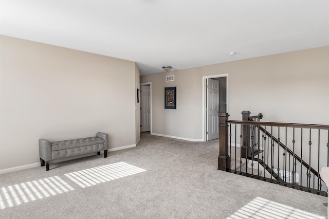 interior space with light colored carpet