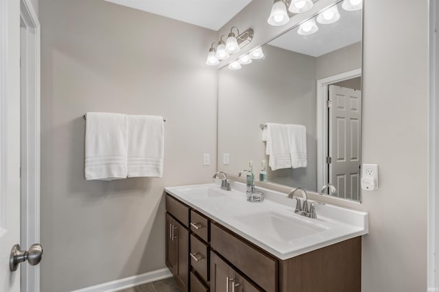 bathroom featuring vanity