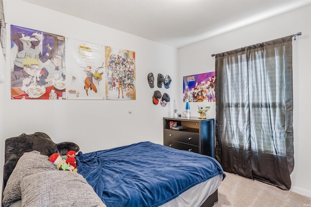 bedroom featuring carpet floors