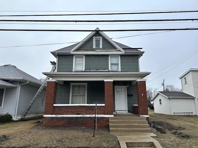 view of front of house featuring covered porch