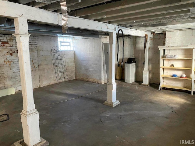 view of basement