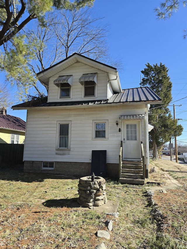 view of back of property