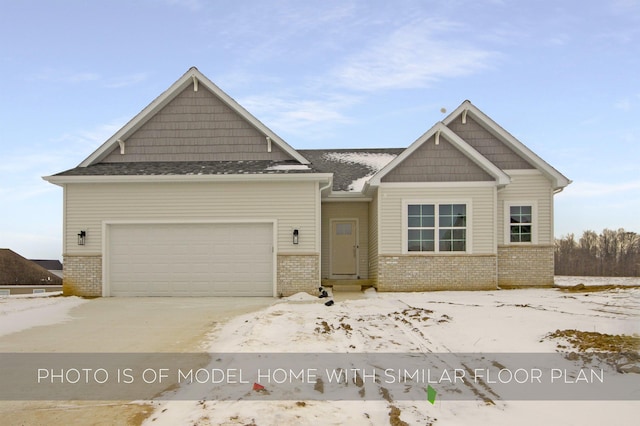 craftsman-style house featuring a garage