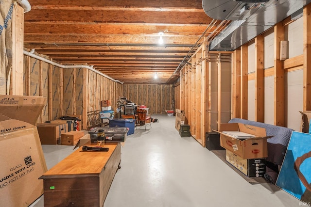 view of basement