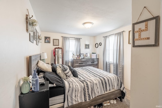 bedroom with carpet flooring