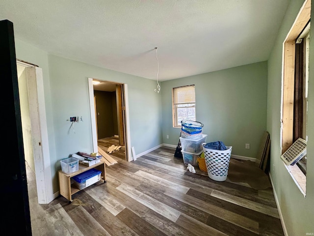 sitting room featuring wood-type flooring