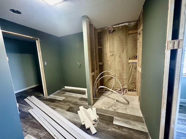 interior space featuring dark wood-type flooring