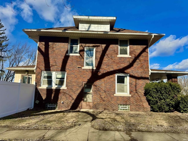 view of side of property