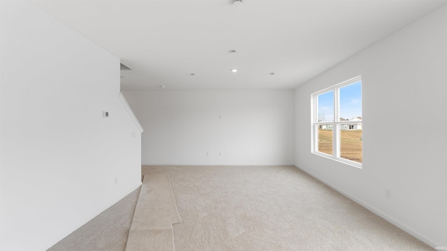 empty room with light carpet