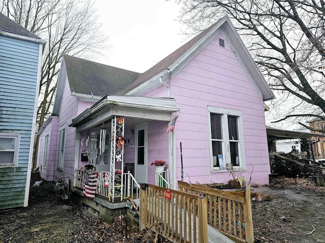 view of bungalow-style home