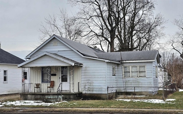 view of bungalow-style home