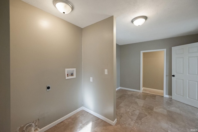 laundry area with washer hookup and hookup for an electric dryer