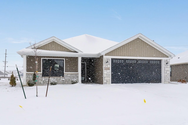 ranch-style house with a garage