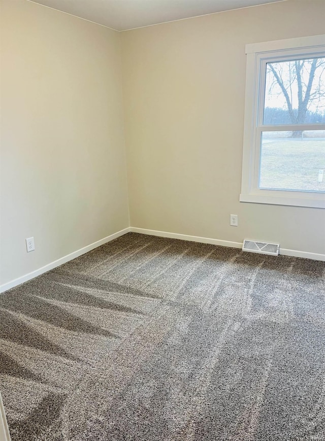 view of carpeted empty room