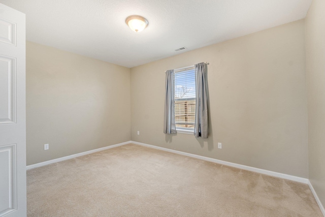 view of carpeted empty room