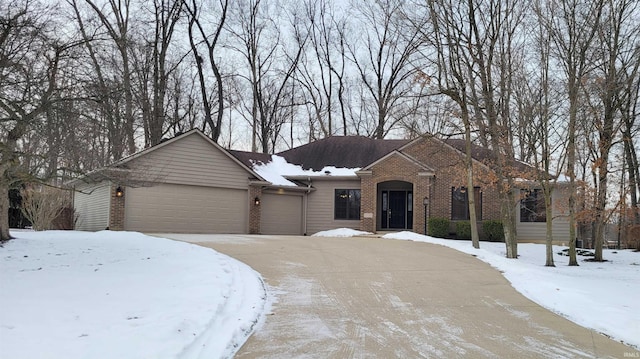 ranch-style house with a garage