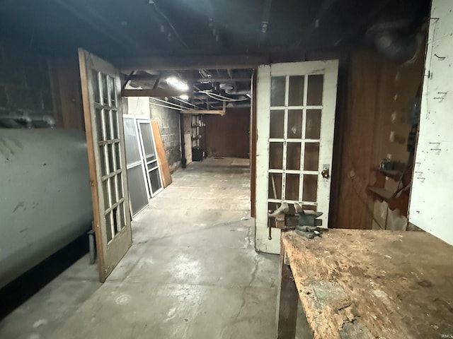 view of basement