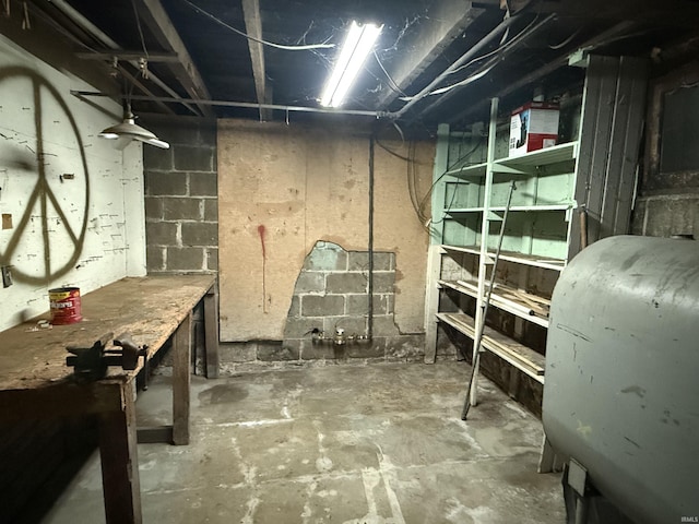 view of storage room