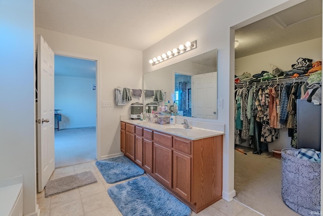 bathroom with vanity