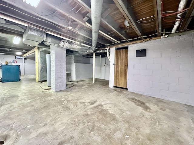 view of basement