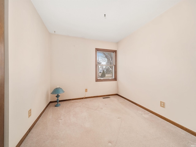 view of carpeted empty room