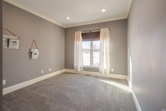 581 Silverdale Rd, Rockport, IN 47635 - spare room with ornamental molding and carpet