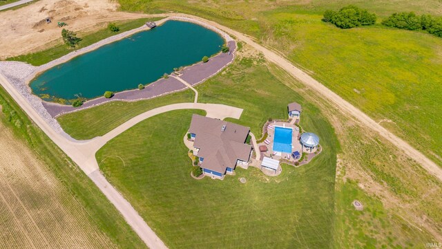 581 Silverdale Rd, Rockport, IN 47635 - birds eye view of property featuring a water view