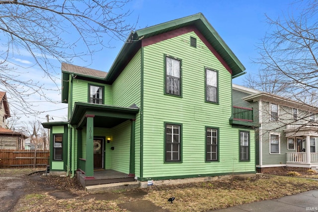 view of rear view of property