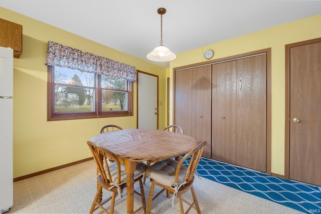 view of dining room