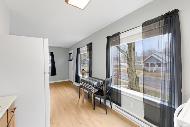 interior space featuring light hardwood / wood-style flooring