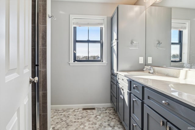 bathroom featuring vanity