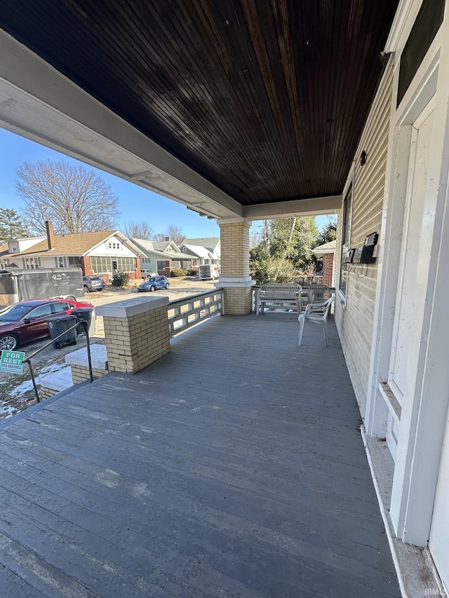 view of patio with covered porch