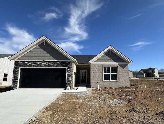 craftsman-style home featuring a garage