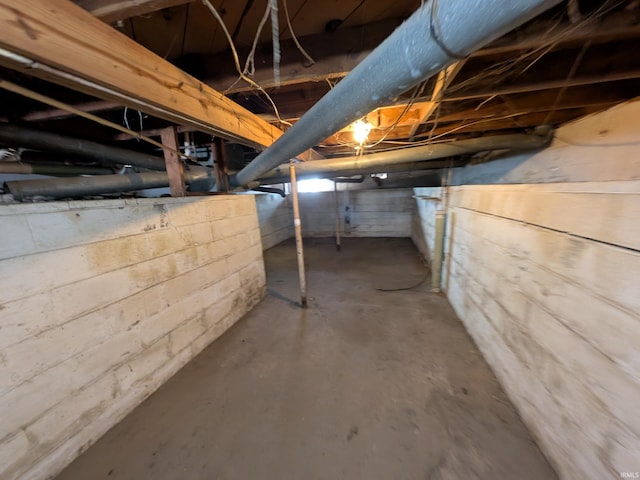 view of basement