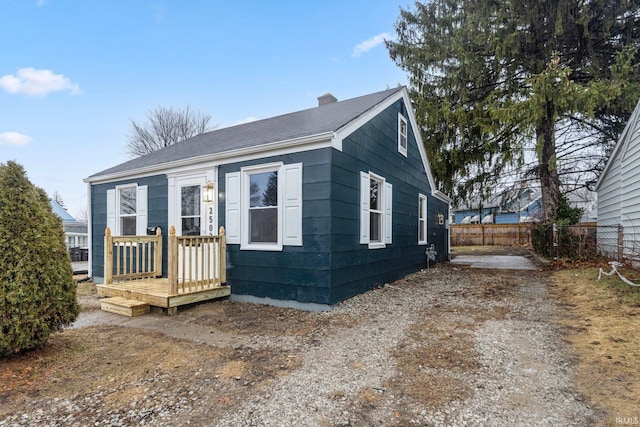 view of bungalow-style home